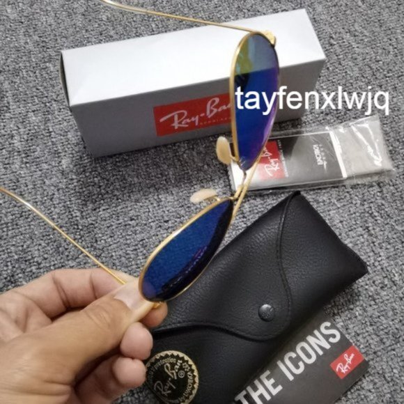Ray-Ban Sunglasses RB3025 Blue - Picture 3 of 5
